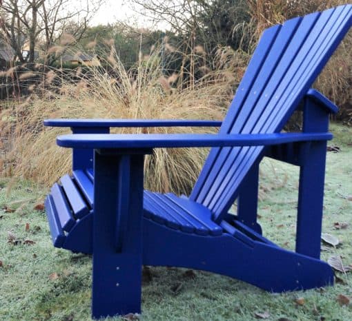 BeSeaside CLASSIC Adirondack Chair Eiche ultramarinblau lackiert