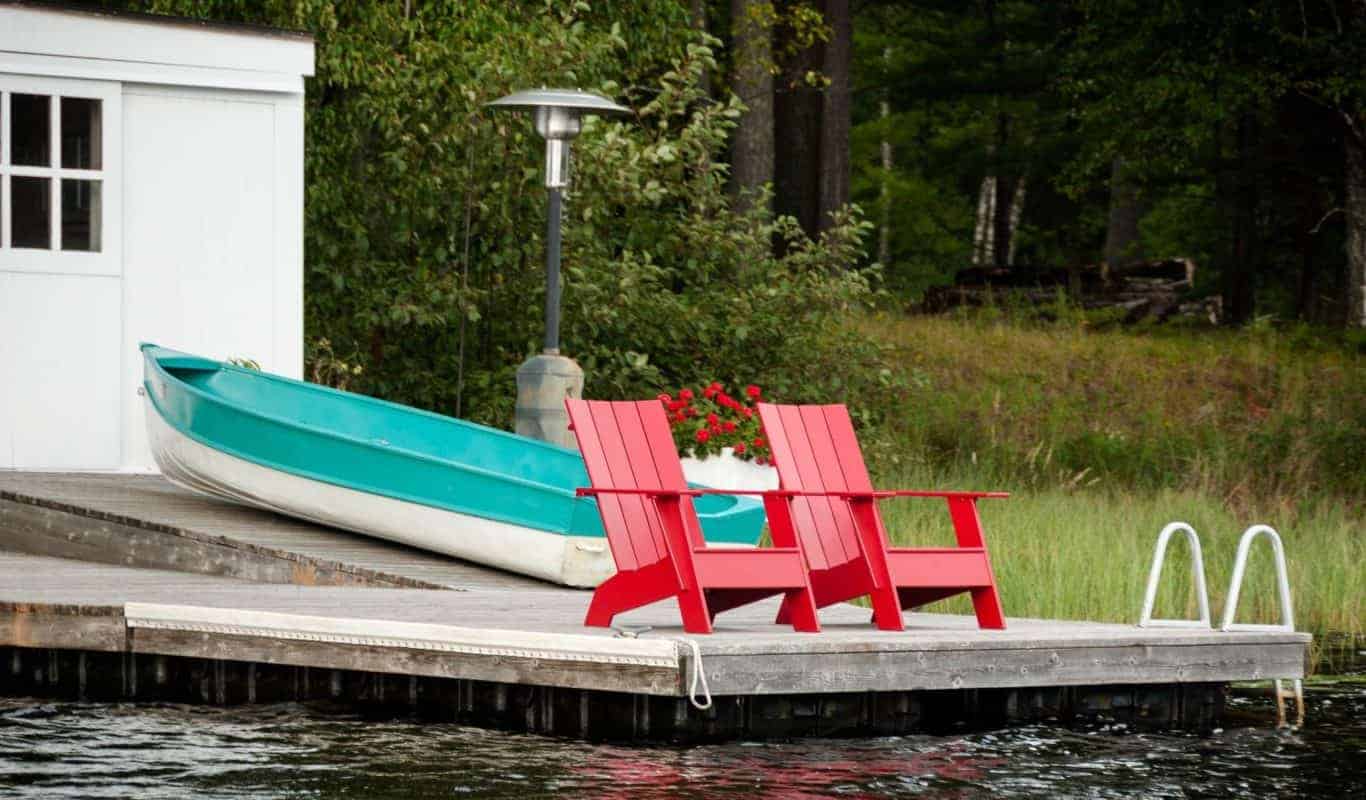 LollDesigns Adirondack Chair 4SlatFlat apple red rot