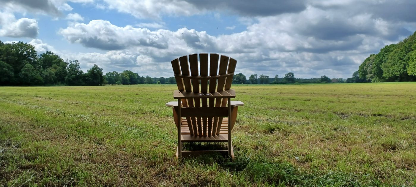 Auszeit im Grünen Lieblingsplatz mit einem BeSeaside CLASSIC Adirondack Chair