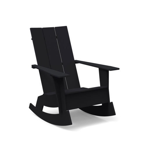 adirondack 3slat rocker black