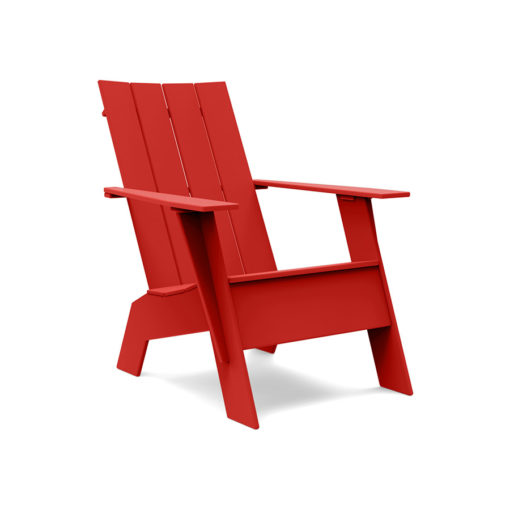 adirondack 4slat flat tall red