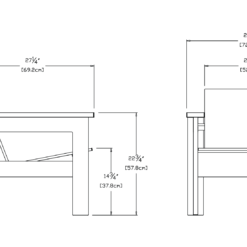 hennepin loungechair dims