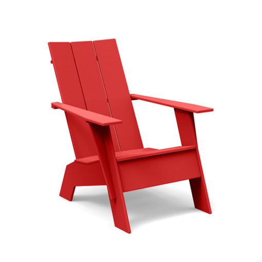 medium adirondack 3slat tall red