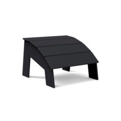 medium ottoman 4slat tall black