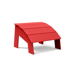 medium ottoman 4slat tall red