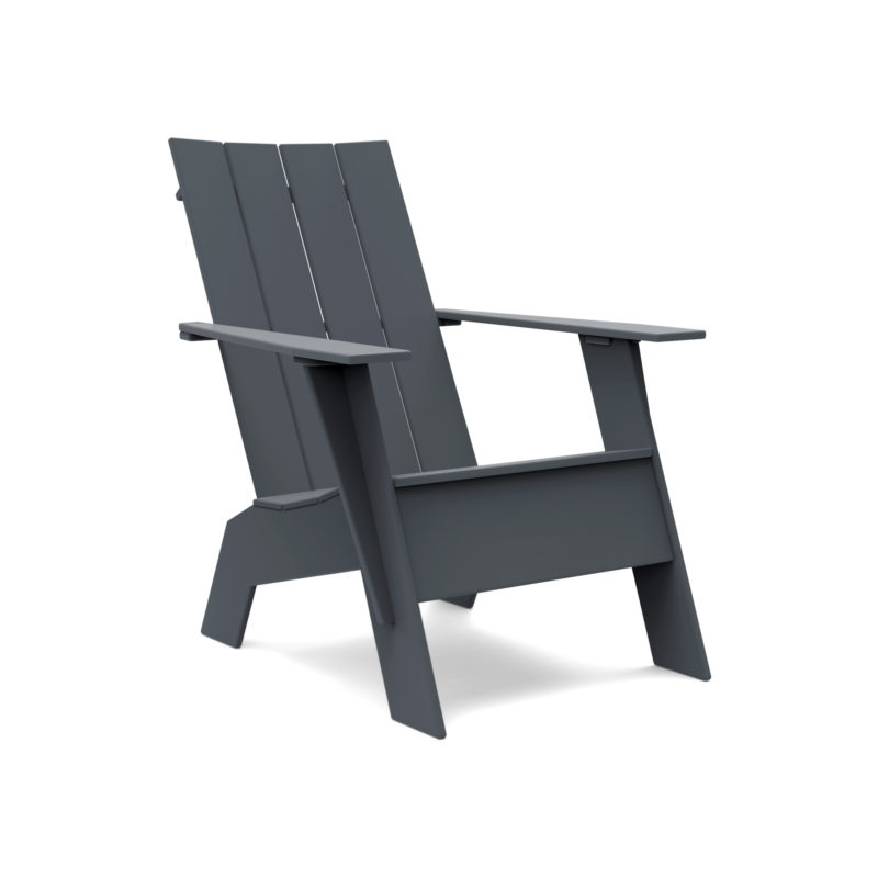 adirondack 4slat flat tall grey