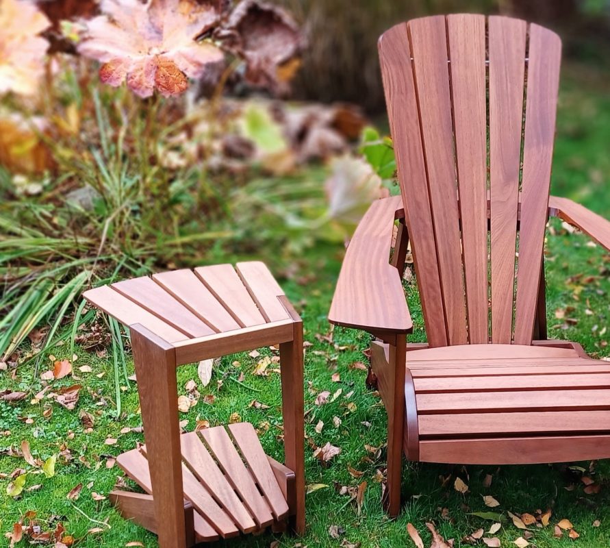 beSeaside BLU Adirondack Chair SideTable Beistelltisch Neu Hamburg 2022 Kopie