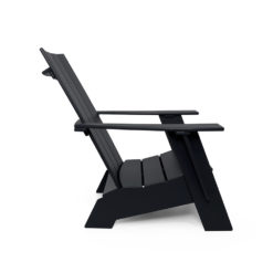 beseaside adirondack 4slat flat comp schwarz seitenansicht