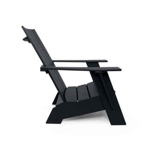 beseaside adirondack 4slat flat comp schwarz seitenansicht