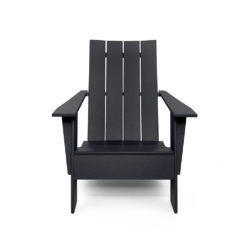 beseaside adirondack 4slat flat comp schwarz vorderansicht