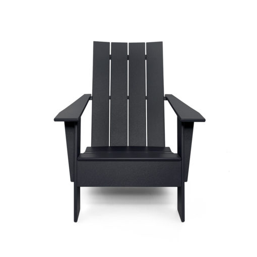 beseaside adirondack 4slat flat comp schwarz vorderansicht