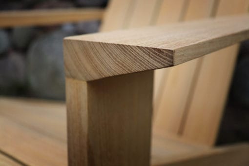 BeSeaside ESPRESSO Premium Adirondack Sessel Detail